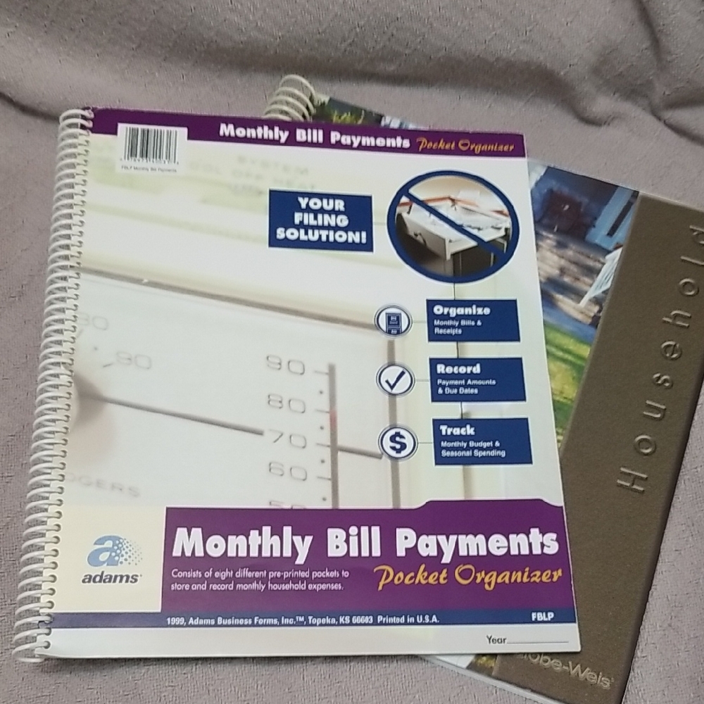 Bundle Of 2 Monthly Bill Organizers